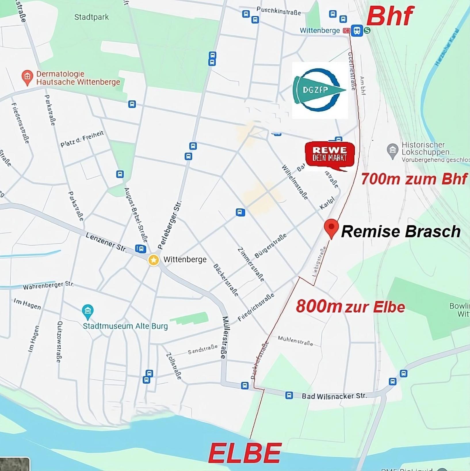 Remise Brasch - Zwischen Bahnhof Und Elbe Apartman Wittenberge Kültér fotó